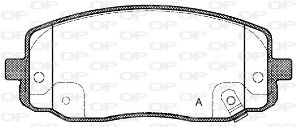 OPEN PARTS Комплект тормозных колодок, дисковый тормоз BPA1133.02